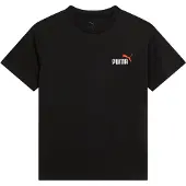 Puma T-Shirt 'ESS No. 1' rouge / noir / blanc