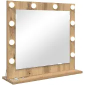 vidaXL Miroir de lavabo à angle droit en vieux bois 60 x 55 x 18 cm
