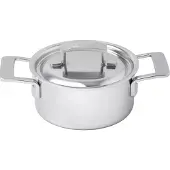 Demeyere Industry 5, 1029669 poêle en inox avec couvercle, 16 cm, 1.5l