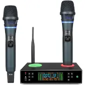 INF Système de microphone sans fil professionnel avec anti-larsen