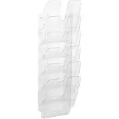 Durable Distributeur de prospectus Flexiplus - 6 compartiments A4 - portrait - transparent