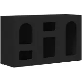 vidaXL Sideboard Noir 100 x 35 x 59 cm Bois composite