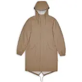 Rains - Veste longue imperméable et coupe-vent - Fishtail Parka W3 Beige - Taille M