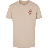 Mister tee T-Shirt 'Negroni Please' sable / rouge chiné
