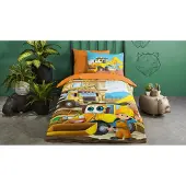 Good Morning Housse de couette pour enfants Building 140x200/220 cm