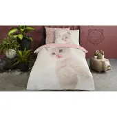 Müller Housse de couette enfant CATTY 140x200/220 cm Blanc cassé