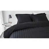Beddinghouse Parure de Lit Beddinghouse Shine Noir Satin-240 x 220 cm | Lits-Jumeaux