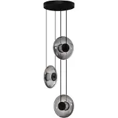 Lyora Suspension unique Ballet Noir 3 lumières rond