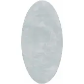 vidaXL Tapis ovales HUARTE Gris 100 x 200 cm 100 % polyester