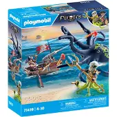 Playmobil Battle Against The Giant Octopus Construction Game Doré Enfants