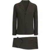 BOSS Costume deux pièces Slim en seersucker de laine mélangée