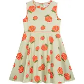 DANAMADE Robe 'DVIOLA' vert / menthe / rouge