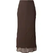 Vila Falia Long Skirt Marron 34 Femme