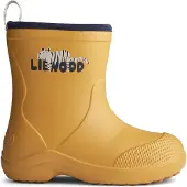 Liewood Bottes en caoutchouc 'Aston' safran / greige / noir