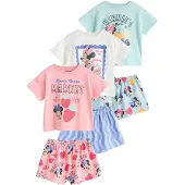 Next Pyjama bleu roi / bleu ciel / pitaya / blanc