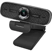 Logilink Caméra Web Capteur. 1080p Full-HD avec Résolution Vidéo 1920x1080 Microphone Double, Câble 1,6m, UA0378