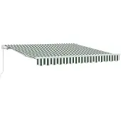 vidaXL Store extensible vert et blanc 300 x 250 x 165 cm