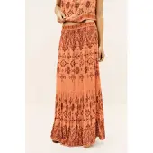 Ba&sh pour femme. 1E26ZAYA Jupe Zaya orange (34), Casuel, Viscose