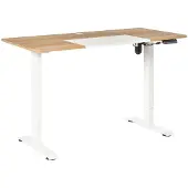 Vinsetto Bureau électrique Nature Blanc 140c m x 70 cm x 116 cm