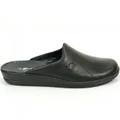 Rohde Herren Pantoufles Cuir Lekeberg 1558-90, Taille:44 EU, Couleur:Noir