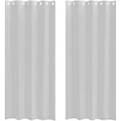 vidaXL Rideau en Voile 2 pcs Gris clair 245 x 140 cm Polyester