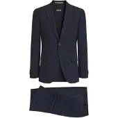 BOSS Costume deux pièces en tissu infroissable à micro motif
