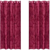 vidaXL Rideaux en velours 2 pcs Rouge bordeaux 225 x 140 cm Velours