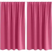 vidaXL Rideaux occultants avec œillets, 2 pièces, rose clair, polyester