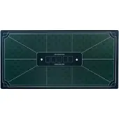 Longfield Tapis de poker 180 x 90 cm - Vert