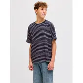 Jack & Jones Junior T-Shirt 'JJEDover' bleu nuit / blanc