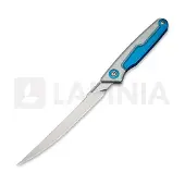 CIVIVI Couteau pliant Shawka, Silver & Blue Aluminum, Satin