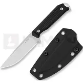 Kizer Cutlery Begleiter Fix 1045MD2, Satin AEB-L, Black G10, couteau fixe, Azo design