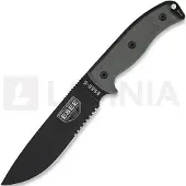 ESEE Model 6 Serrated 6S couteau de survie avec étui brun + clip ceinture