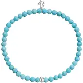 Glanzstücke Bracelet bleu néon / argent