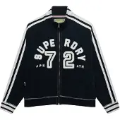 Superdry Veste de survêtement bleu foncé / blanc