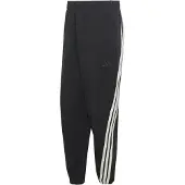 Adidas Pantalon de sport 'Kit 3-Stripes Regular Cuffed' noir / blanc
