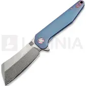 Artisan Couteau pliant Osprey Framelock Damascus, bleu