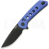 Reate Couteau pliant PL-XF Blue G-10, Black PVD