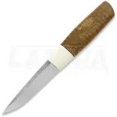 ML Custom Knives Utility Puukko, horn-flame maple