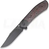 Bestech Couteau pliant Vestige - Blackwash - Red Marble CF