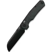 Kunwu Knives Couteau pliant Chad - DLC - Carbon Fiber, noir
