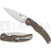 Spyderco Couteau pliant Native Chief Brown Canvas Micarta CPM CRU-WEAR