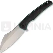 VDK Knives Couteau pliant Vice Linerlock, green carbon fiber