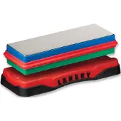 Lansky Sharpeners Double Side Diamond Benchstone, Medium/Fine