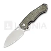 GiantMouse Couteau pliant ACE Biblio Ti, Green Micarta Lamnia Exclusive