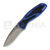 Kershaw Couteau pliant Blur A/O Damascus, bleu