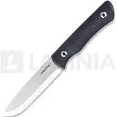 RealSteel Couteau Bushcraft Plus II Scandi, Black G-10, Satin