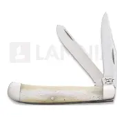 Bear & Son Couteau pliant Trapper White Smooth Bone