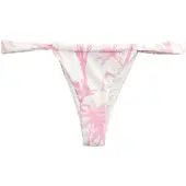 Next Bas de bikini rose / blanc