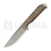 Kizer Cutlery Begleiter Fix 1045MD1, Stonewashed Titanium Gray CPM 3V, Burlap Micarta, couteau fixe, Azo design